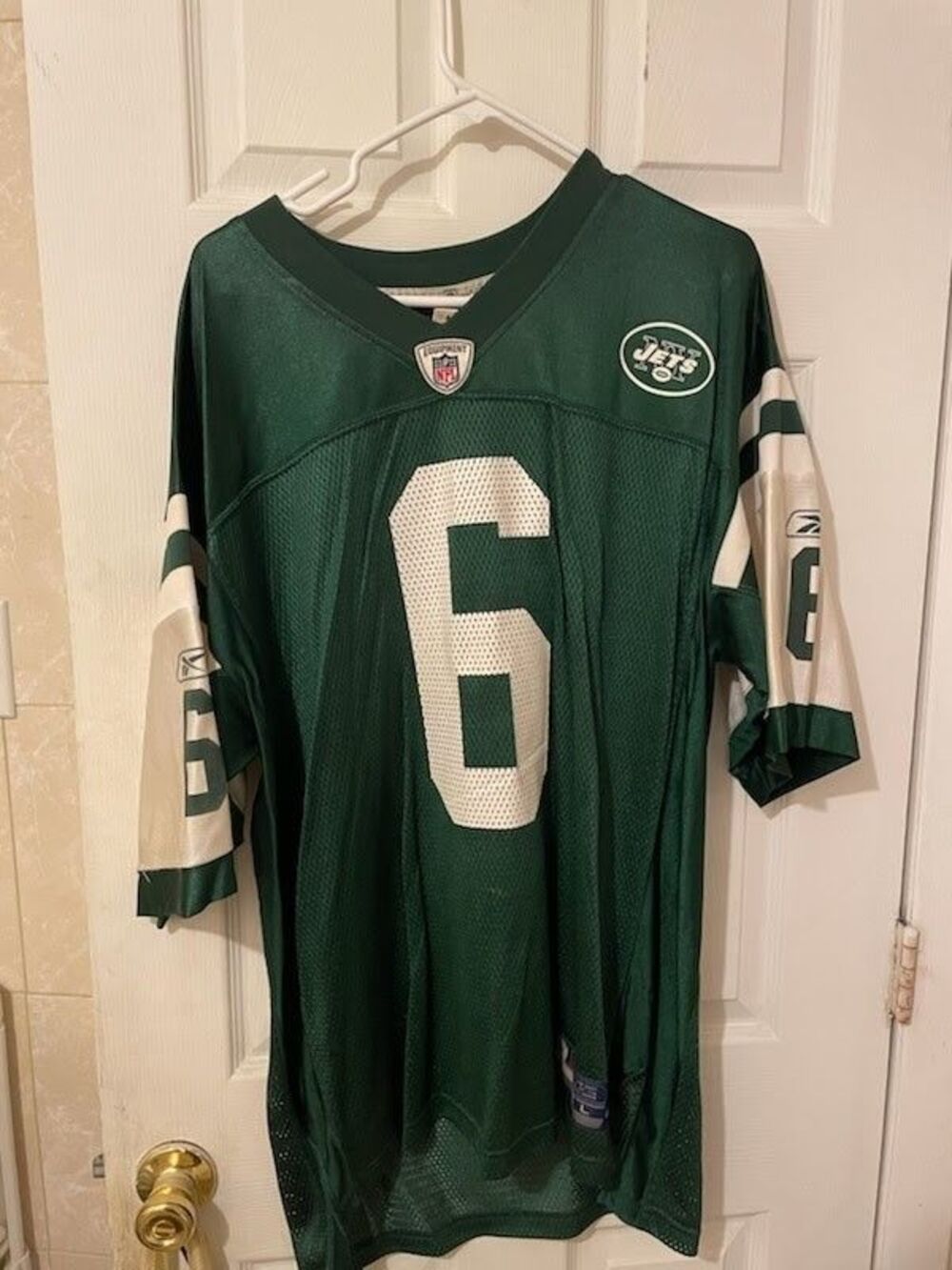 Mark Sanchez New York Jets 6 Jersey Official NFL Equipment Onfield LARGE NWOT